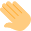 Drop hand gesture isolated on a white background icon