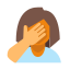 feminino-facepalm icon