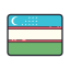 bandeira do Uzbequistão icon