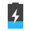 batterie faible en charge icon