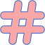 Hashtags icon