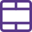 Blank cell spread-sheet cell section interface key icon