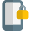 Mobile security lock to secure the data icon