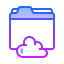 cartella cloud icon