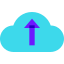 In die Cloud laden icon