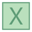 Координата X icon