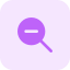 Zoom out tool for search and lookup icon