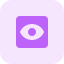 Preview function tab representing eye layout template icon