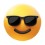 Cara sonriente con gafas de sol icon