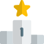 Podium for the first place winner star logotype icon