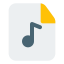 Music for playback in a MP3 format icon