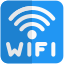 Wifi indication logotype isolated in a white background icon