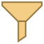 Filtre rempli icon