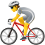 persona in bicicletta icon