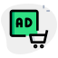 Buy ads online on an online portal icon