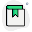 Bookmarking syllabus book isolate On a white background icon