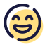 笑脸和微笑的眼睛图标 icon