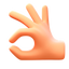 Рука, показывающая «Окей» icon
