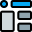 Multiple shapes and sizes of structure materials layout icon