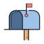 Mailbox Opened Flag Up icon