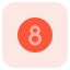 Billiards for the eight ball game layout icon