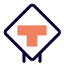 externe-t-route-bas-connecté-intersection-route-signal-trafic-solid-tal-revivo icon