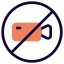 No cameras allowed in a regional restriction zone icon