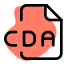 CDA is a file extension for a CD Audio shortcut file format icon