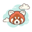 Panda rojo icon