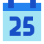 Calendario 25 icon