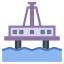 Plateforme pétrolière en mer icon