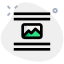 Center picture document attachment page-layout setting interface icon