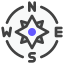 Points of the compass icon