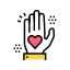 Heart on Palm icon