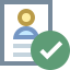 Impostare come curriculum icon