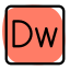 Adobe Dreamweaver a proprietary web development tool from Adobe icon