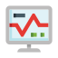 Cardiac monitor icon