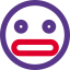 Grimacing nervous emoji face shared on internet icon