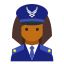 comandante-da-força-aérea-pele-feminina-tipo-5 icon