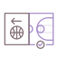 Terrain de basket icon