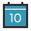 Kalender 10 icon
