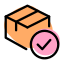 Quality check before packing of a delivery item icon