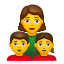 familia--mujer-niña-niño icon