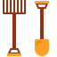 Rake and Shovel icon