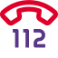 Common emergency telephone number from the european union icon