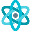 Science and Technology atomic, structure with nucleus in the center icon