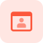 Online user social profile for web login icon