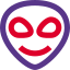 Alien head emoji used in instant messenger chat icon