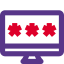 Web apps encryption with password input in asterisk icon