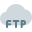 Cloud server FTP networking with local computer switching icon